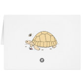 Customizable Ploughshare Tortoise Card (Back Horizontal)