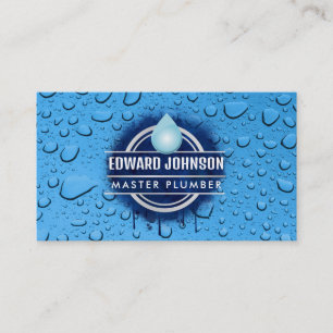 Customizable Plumber business cards