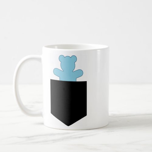 Customizable Pocket Bear Blue Otter Chaser Cub  Coffee Mug