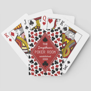 Customizable Poker Room Casino Custom Club Name Cards