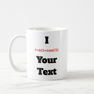 Customizable Polar Equation (I Heart) Coffee Mug