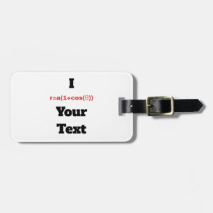 Customizable Polar Equation (I Heart) Luggage Tag