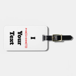 Customizable Polar Equation (I Heart) Luggage Tag