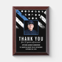 Customizable Police Retirement Photo Employee