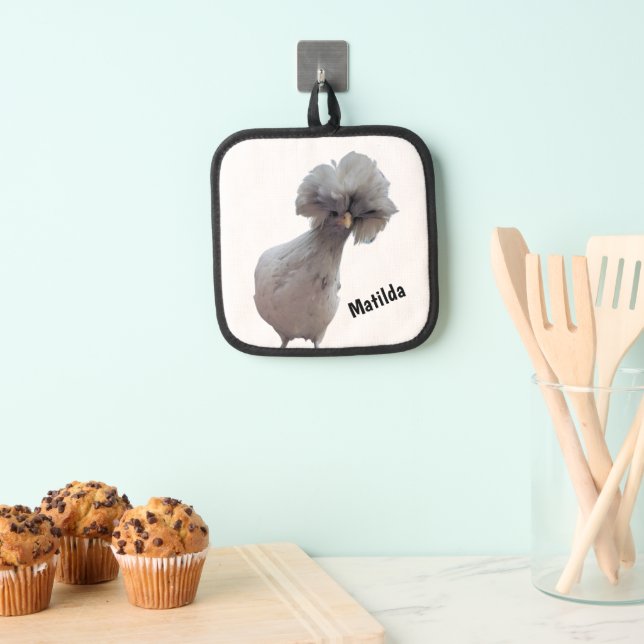 Customizable Polish Chicken "Matilda" Pot Holder (Insitu(Hanging))