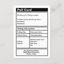 Customizable Politico Party Invitation