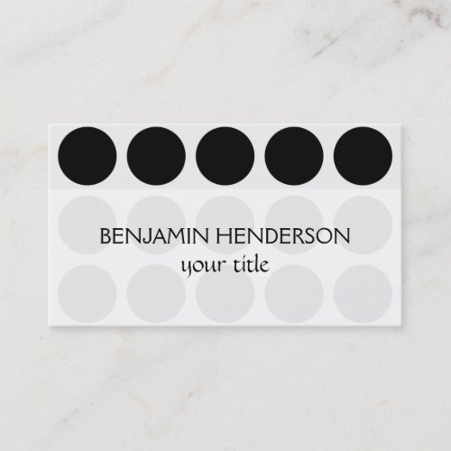 Customizable Polka Dots any Color on White Business Card