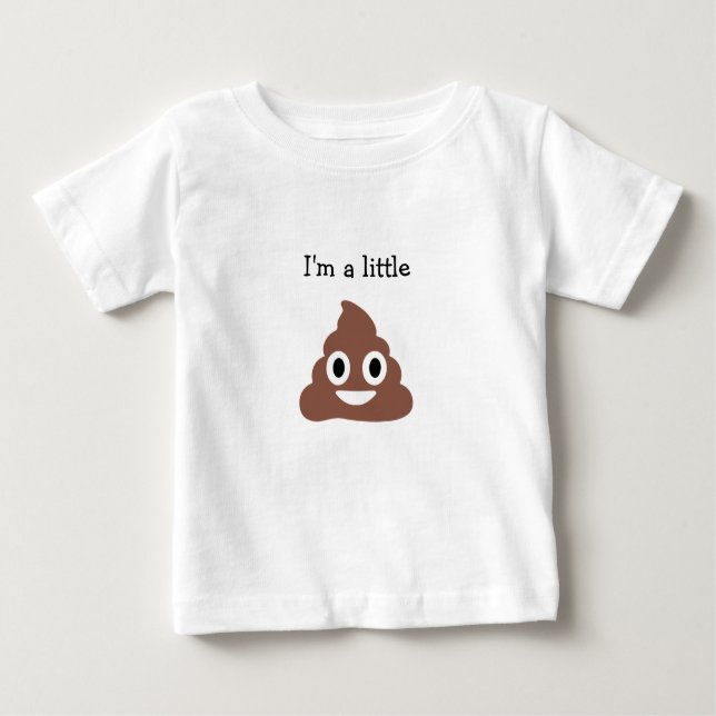Customizable Poo Emoji Baby T-Shirt (Front)