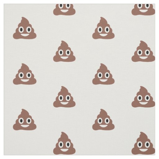 Customizable Poo Emoticon Fabric