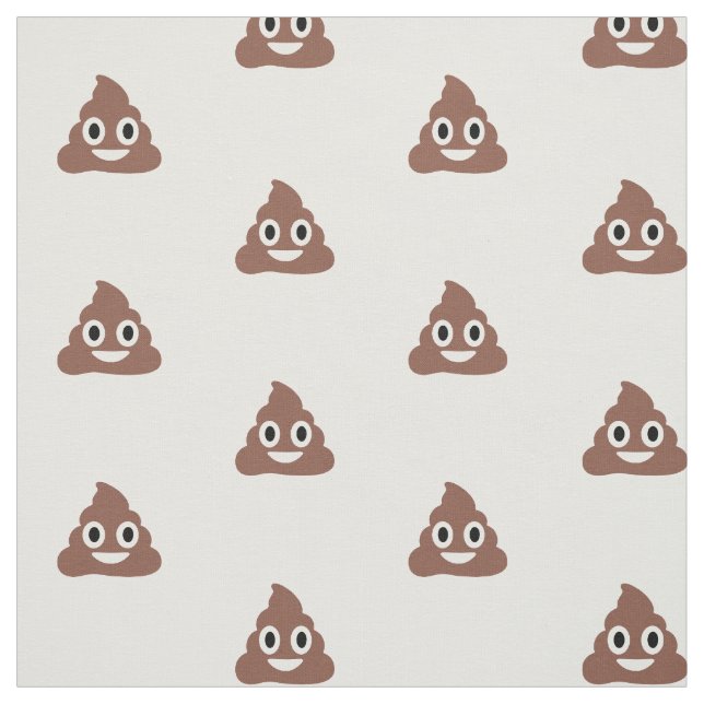 Customizable Poo Emoticon Fabric (Swatch)