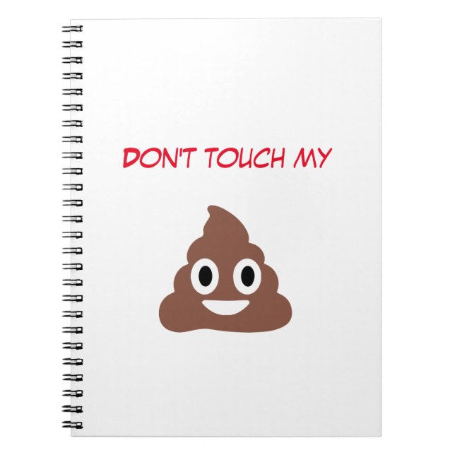 Customizable Poo Emoticon Notebook (Front)