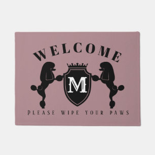 Customizable Poodle Door Mat (Continental cut)