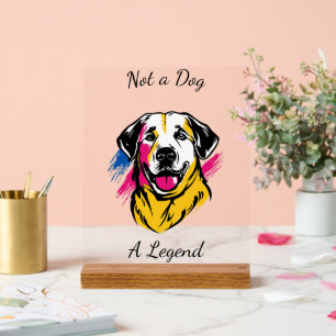 Customizable Pop Art Kangal Design Acrylic Sign