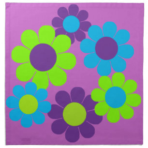 Customizable Pop Flower Power Cloth Napkin