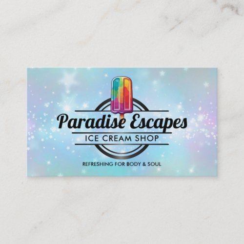 Customizable Popsicle logo business cards