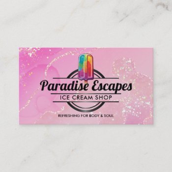 Customizable Popsicle Logo Business Cards by MsRenny at Zazzle