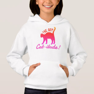 Customizable Popular Colorful I've Got Cat-itude Hoodie