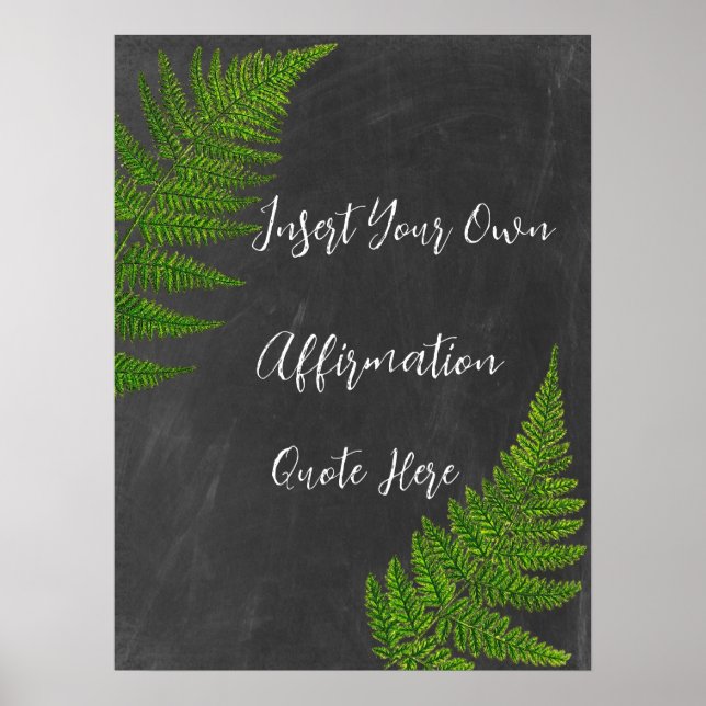 Customizable Poster Create Your Own Affirmation (Front)