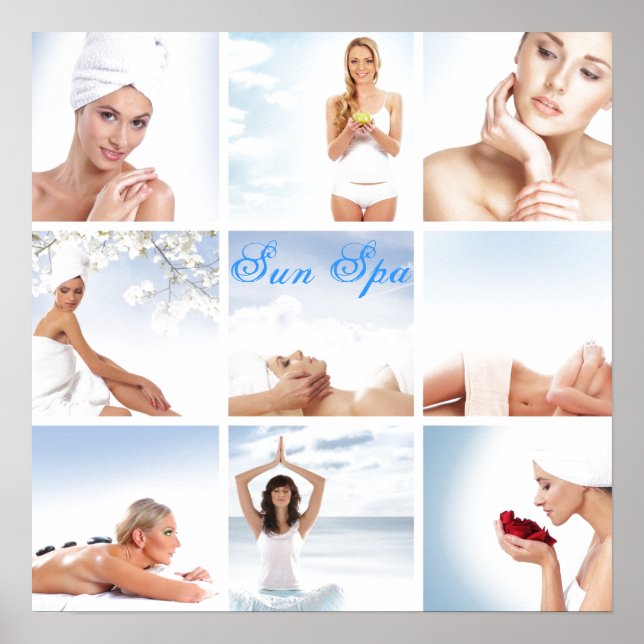 Customizable poster for spa beauty health center (Front)