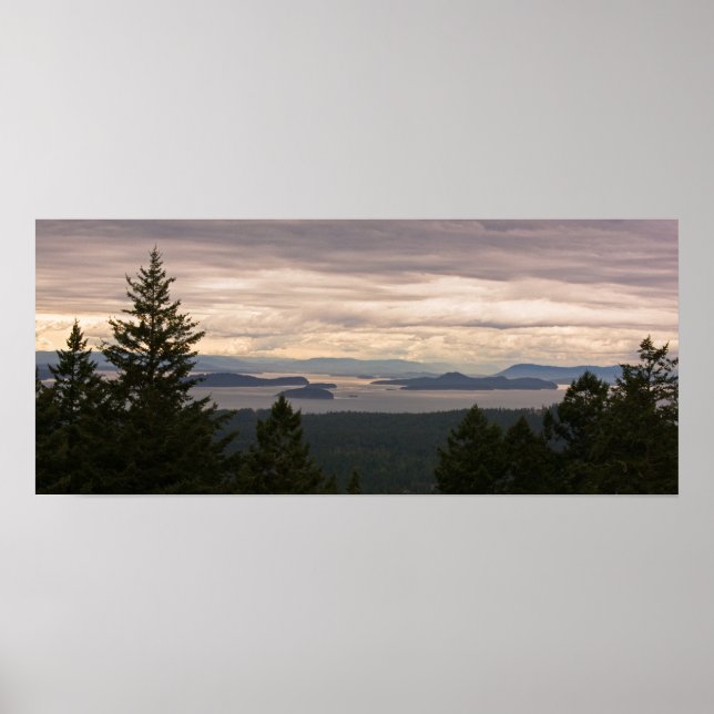 Customizable Poster: San Juan Islands Pano Poster (Front)