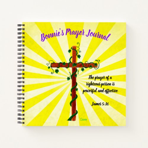 Customizable Prayer Journal With Bible Verse