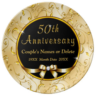 50th anniversary plates anniversary gifts customizable presents for 50th wedding anniversary plate plates zazzle 50th anniversary plates anniversary gifts customizable presents for 50th wedding anniversary plate plates zazzle