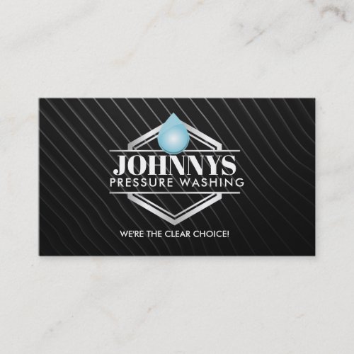 Customizable Pressure Washing Business Cards