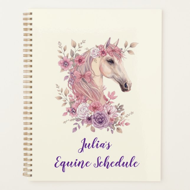 Customizable Pretty Ponies and Petals Planner (Front)