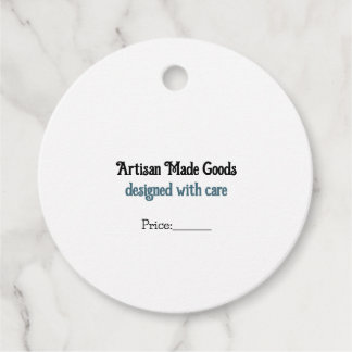 Customizable Price Tags for Your Artisan Goods