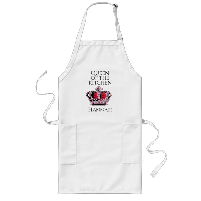 Customizable Princess Crown Long Apron (Front)