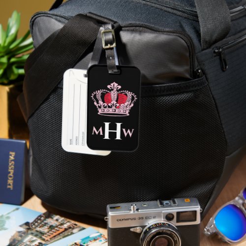Customizable Princess Crown Luggage Tag