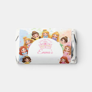 Customizable Princess Girl Birthday Chocolate Hershey's Miniatures