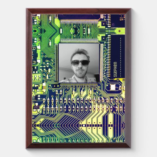 Customizable Printed Circuit _ Geek electronic PCB Award Plaque