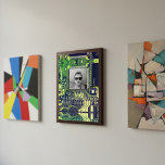 Customizable Printed Circuit - Geek electronic PCB Award Plaque<br><div class="desc">Detailed photograph of a printed circuit board, perfect for electronic enthusiasts.
Printed circuit's main colors: green and yellow. Text and photo to personalize.
Discover more geeky gifts in my store on Zazzle MY GEEK SIDE!</div>