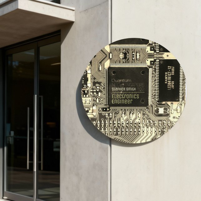 Customizable Printed Circuit - Geek electronic PCB Sign (Creator Uploaded)