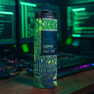 Customizable Printed Circuit - Geek electronic PCB Thermal Tumbler