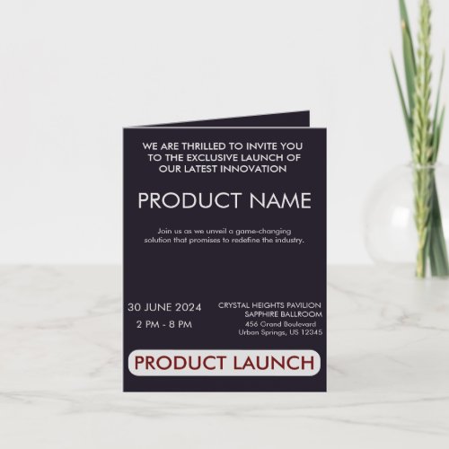 Customizable Product Launch Event Simple  Invitation