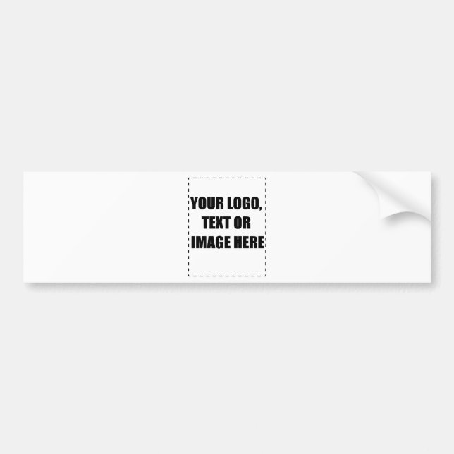 Customizable Products Bumper Sticker (Front)