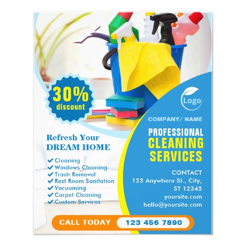 Customizable Professional Cleaning Services  Flyer