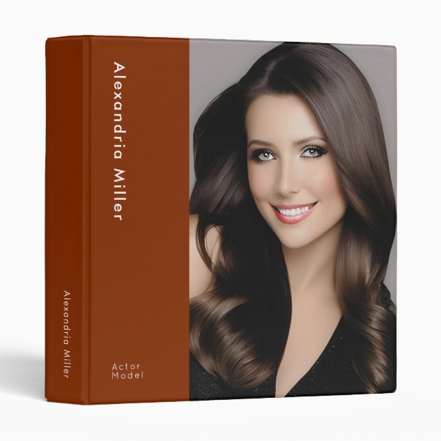 Customizable Professional Photo Portfolio Binder (Front/Spine)