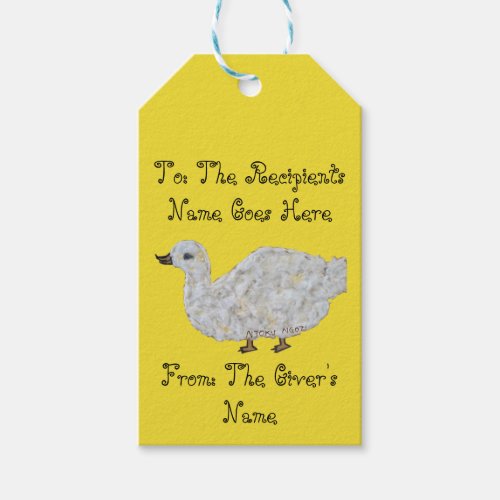 Customizable Project FED Duck Gift Tags