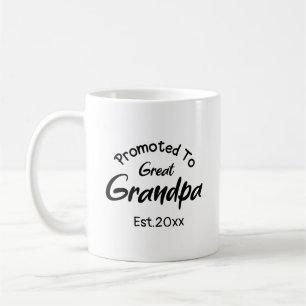 Customizable Promoted to Great Grandpa Coffee Mug