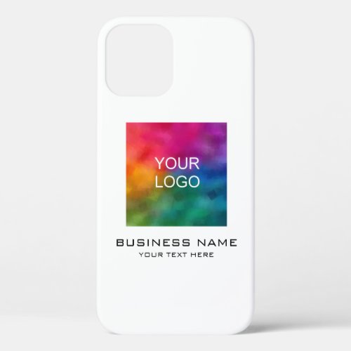 Customizable Promotional Business Logo Template iPhone 12 Case