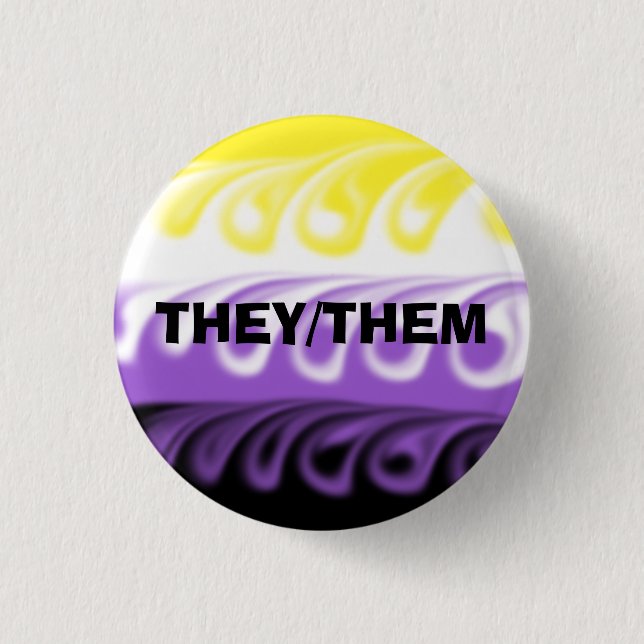 Customizable Pronoun Button (Front)