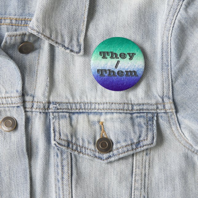 Customizable Pronoun MLM Men Loving Men Pride Flag Button (In Situ)