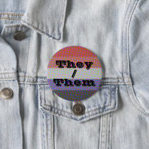 Customizable Pronoun Mod Cupioromantic Pride Flag Button