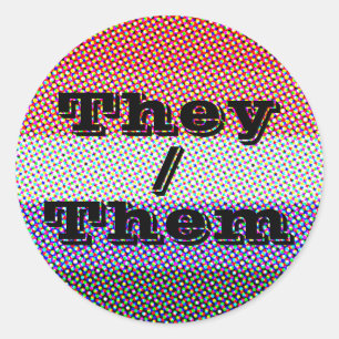 Customizable Pronoun Mod Cupioromantic Pride Flag Classic Round Sticker