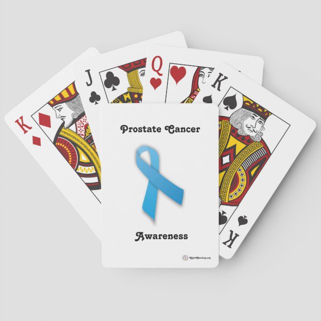 Customizable Prostate Cancer Bicycle Cards (Back)
