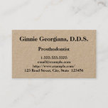 [ Thumbnail: Customizable Prosthodontist Business Card ]