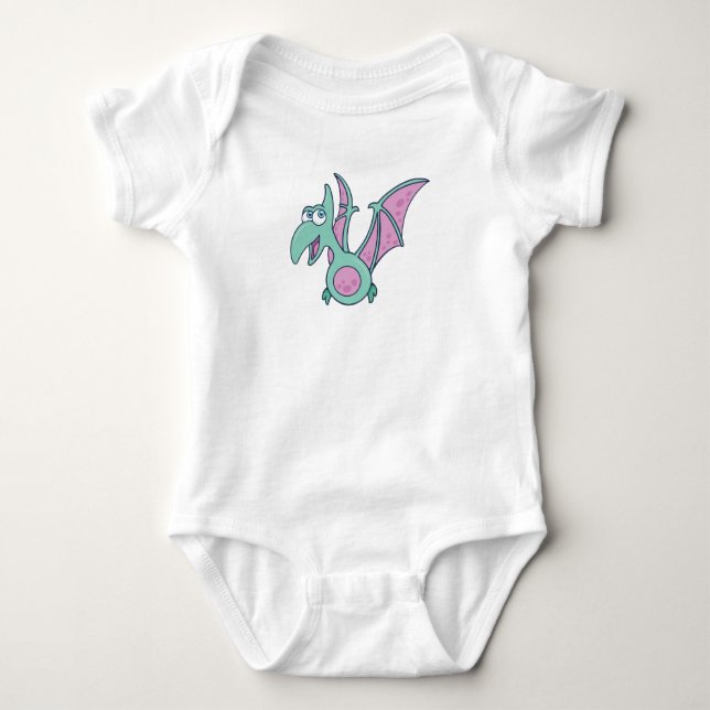 Customizable Pterodactyl Baby Bodysuit (Front)